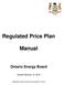 Regulated Price Plan. Manual