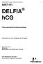 DELFIA hcg A Time-resolved fluoroimmunoassay. Instructions for use. Reagents for 96 assays