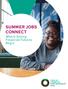 SUMMER JOBS CONNECT. Where Strong Financial Futures Begin