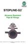 STOPLINE-G2. Abrasion Resistant Pipe & Fittings