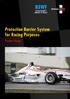 Protection Barrier System for Racing Purposes Product Range