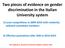 Two pieces of evidence on gender discrimination in the Italian University system