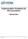 Implementation Guidelines for EDI Conventions