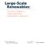 Large-Scale Renewables: