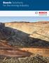 Bosch: Solutions for the mining industry