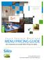 MENU PRICING GUIDE. Sysco Eastern Maryland. Key Components to Consider When Pricing Your Menu