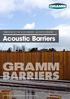 TIMBER REFLECTIVE NOISE BARRIER - ACOUSTIC FENCING. Acoustic Barriers. Gramm Barrier Systems Registered in England and Wales No: