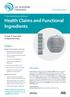 Health Claims and Functional Ingredients