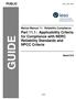 GUIDE. Part 11.1: Applicability Criteria for Compliance with NERC Reliability Standards and NPCC Criteria PUBLIC