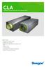 CLA. Compact sound attenuator for circular ducts QUICK FACTS