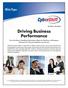 Driving Business Performance