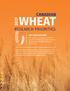 CANADIAN 2017 WHEAT RESEARCH PRIORITIES OUTLOOK