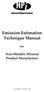 Emission Estimation Technique Manual