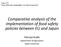 Comparative analysis of the implementation of food safety policies between EU and Japan