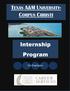 TEXAS A&M UNIVERSITY- CORPUS CHRISTI. Internship Program. For Employers