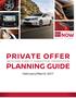PRIVATE OFFER NATIONAL DIRECT MARKETING PROMOTION PLANNING GUIDE