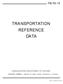 TRANSPORTATION REFERENCE DATA