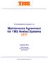Maintenance Agreement for TMS Hosted Systems 2017
