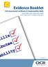 Evidence Booklet. OCR Award and Certificate in Employability Skills /10400/10401/10402/10403/10404 Unit 4: Know how to complete a job search