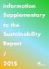 Information Supplementary to the Sustainability Report / 2015