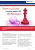 Innovation: staying ahead of the Red Queen