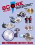 TRICENTRIC HIGH PERFORMANCE BUTTERFLY VALVES