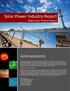 Solar Power Industry Report Major Solar Thermal Players