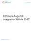 BillQuick-Sage 50 Integration Guide 2017