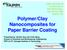 Polymer/Clay. Nanocomposites for Paper Barrier Coating