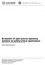 Evaluation of open source operating systems for safety-critical applications Master s thesis in Embedded Electronic System Design