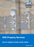 NHS Property Services. How to register & book rooms online. NHS Property Services Room Bookings