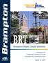 Brampton Rapid Transit Initiative. Submission to the Transportation Association of Canada Sustainable Urban Transportation Award