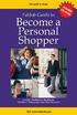 Become a Personal Shopper