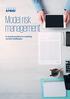 Model risk management A sound practice for meeting current challenges