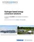 Hydrogen-based energy conversion solutions
