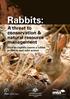 Rabbits: A threat to conservation & natural resource management. How to rapidly assess a rabbit problem and take action