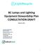 BC Lamps and Lighting Equipment Stewardship Plan CONSULTATION DRAFT
