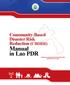 Community-Based Disaster Risk Reduction (CBDRR) Manual in Lao PDR Scaling-up Community-Based Disaster Risk Reduction in Lao PDR