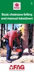 Basic chainsaw felling and manual takedown