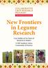New Frontiers in Legume Research. Case Studies of Ten Years of Research in Malawi CCRP Southern Africa Community of Practice