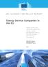 Energy Service Companies in the EU