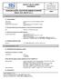 SAFETY DATA SHEET Revised edition no : 0 SDS/MSDS Date : 15 / 10 / 2012
