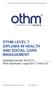 OTHM LEVEL 7 DIPLOMA IN HEALTH AND SOCIAL CARE MANAGEMENT
