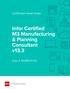 Infor Certified M3 Manufacturing & Planning Consultant v13.3