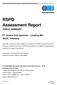 RSPO Assessment Report