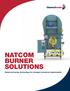natcom burner solutions Advanced burner technology for stringent emissions requirements