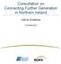 Consultation on Connecting Further Generation in Northern Ireland. Call for Evidence