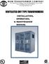 VENTILATED DRY TYPE TRANSFORMERS