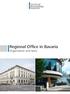 Regional Office in Bavaria Organisation and tasks