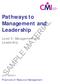 Pathways to Management and Leadership